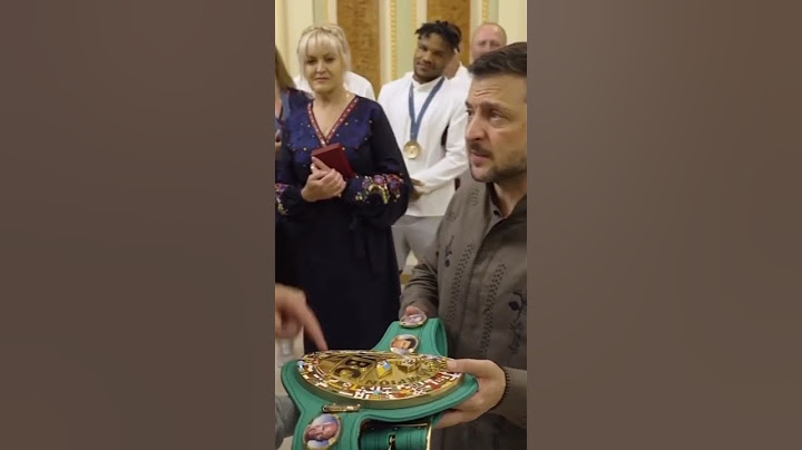 Олександр Усик подарував Володимиру Зеленському свій пояс чемпіона світу