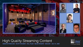 High Quality Streaming Content (English)