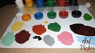 Comment mélange les couleurs avec la peinture.