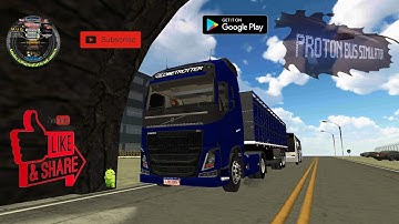 Proton Bus Simulator 2020 (by MEP) video 21. Uipe 77-02 downhill gameplay on a Volvo truck.
