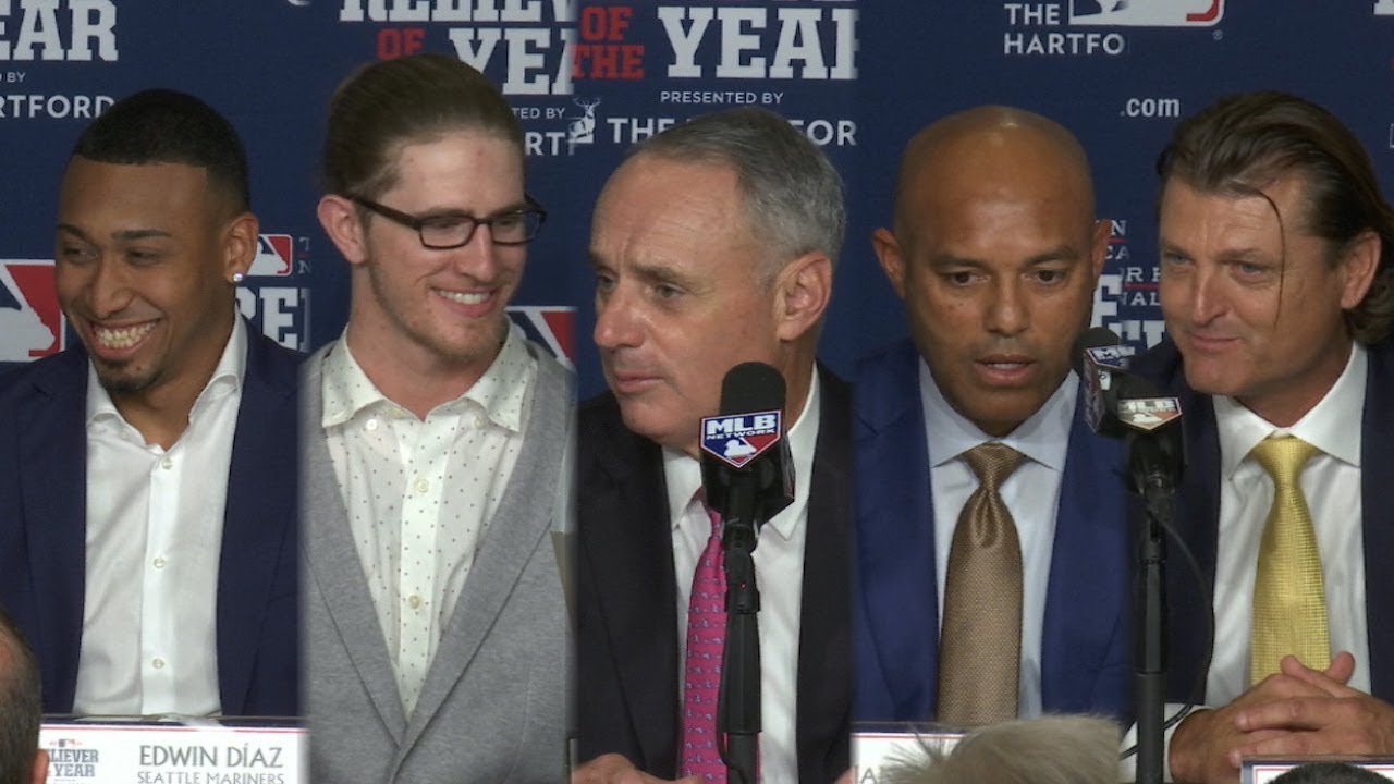 Diaz and Hader win Reliever of the Year awards YouTube