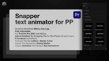 Smooth Professional Text Animation in Premiere Pro - Easy Text Animator Tool -Tutorial