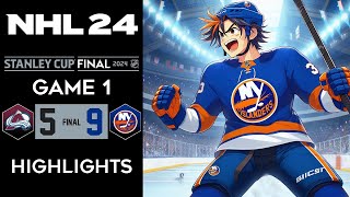 [ALL GOALS] NHL 24 (09 PC) Colorado at NY Islanders - STANLEY CUP FINAL (GAME 1)