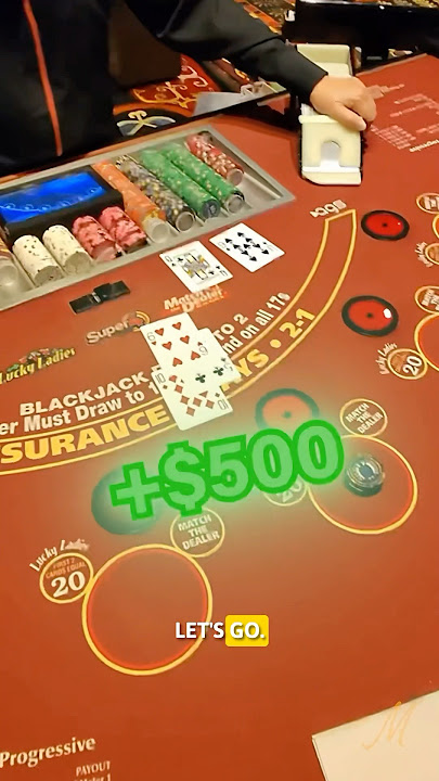 $500 Blackjack Hand… Then THIS Happened! #blackjack #casino #gambling #bigwin #highstakes