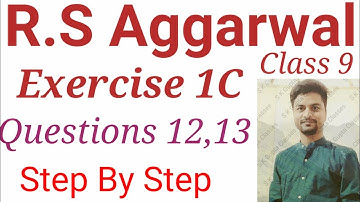 Number System | Class 9 Exercise 1C Questions 12,13 | R S Aggarwal | S K Gupta Classes |