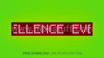 Strive for Excellence Everyday Scrolling Red Dot Matrix LED Text Animation on Green Screen Seamless