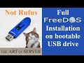 Full freedos installation on bootable usb  not using rufus