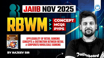 JAIIB RBWM online Classes | Module A Unit 3 | Applicability of Retail Banking Concepts
