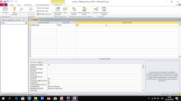 Laboratorio Access -  Creazione di una tabella