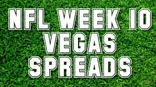 Updated NFL Week 10 Vegas Spread Picks
