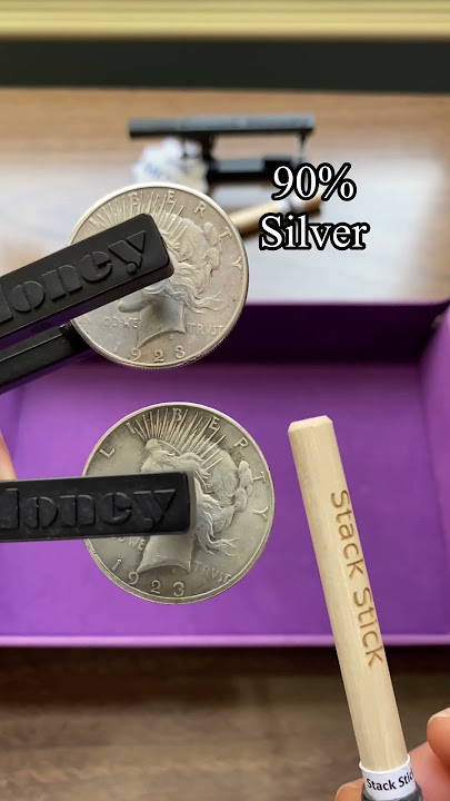 90% Silver Peace Dollar vs a Brass Fake sound test