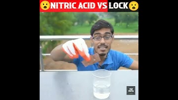 Powerful Nitric Acid VS Lock| 😲 😲😲 | @CrazyXYZ @MRINDIANHACKER | #shorts I