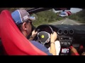 Driving Ferrari F430 Spider at high speed road