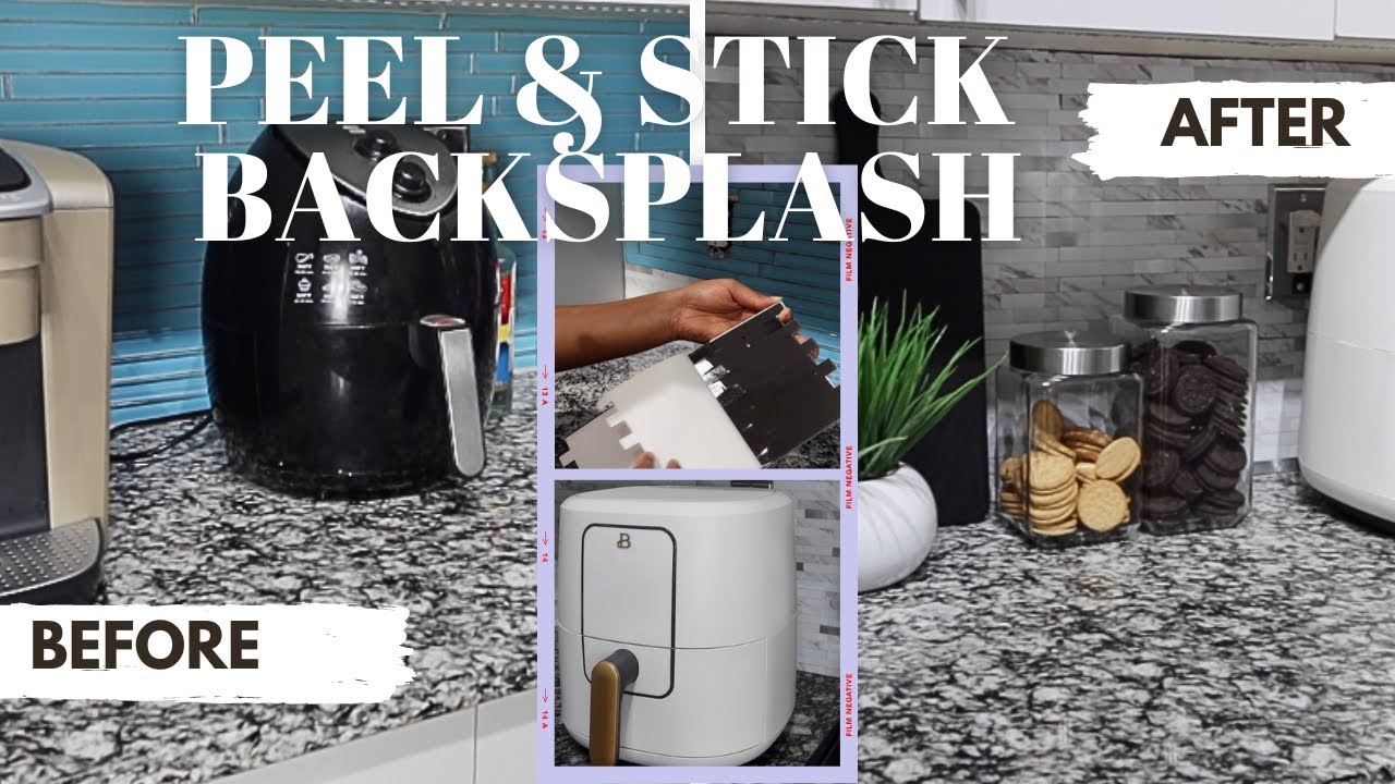 PEEL AND STICK BACKSPLASH | Affordable Kitchen Upgrades | Apartment