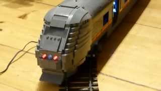 Large lego tilting train! NSB Flytoget som krengetog i lego