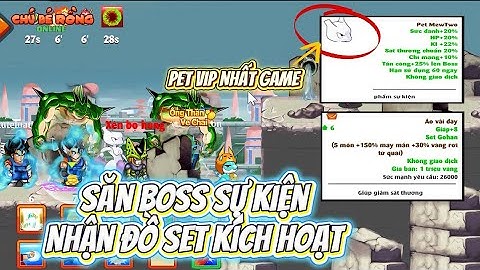 Ngọc Rồng Online - Săn Đồ Set Kích Hoạt Từ Boss Xên Bọ Hung Sự Kiện Hè 3 NRO