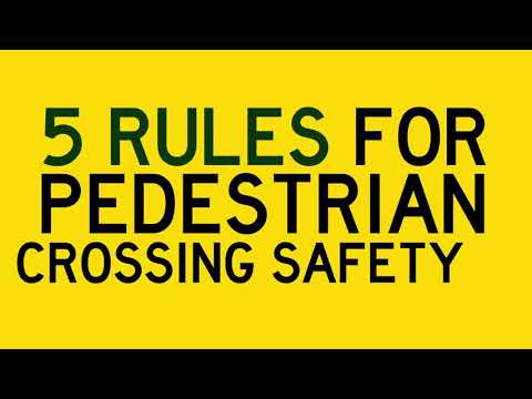 Video: Waarom hebben we oversteekplaatsen voor voetgangers nodig?
