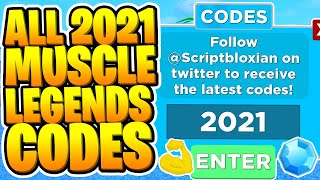 All Muscle Legends Codes *GEMS + STRENGTH* Roblox (2021 January