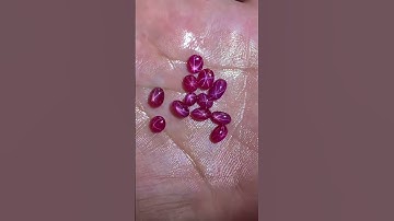 TL17115i | Lô 12 viên ruby sao tự nhiên Lục Yên 13,6ct - Giá cả lô 48 triệu - 0921.400.999