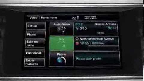 Range Rover Evoque Navigation- How to Enter a Destination