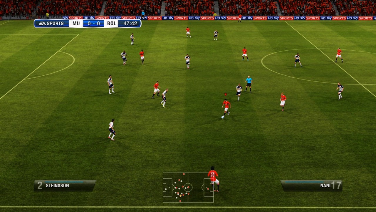 FIFA 12 Career Mode EPL Manchester United Season 1 Round 22 Legendary Gameplay