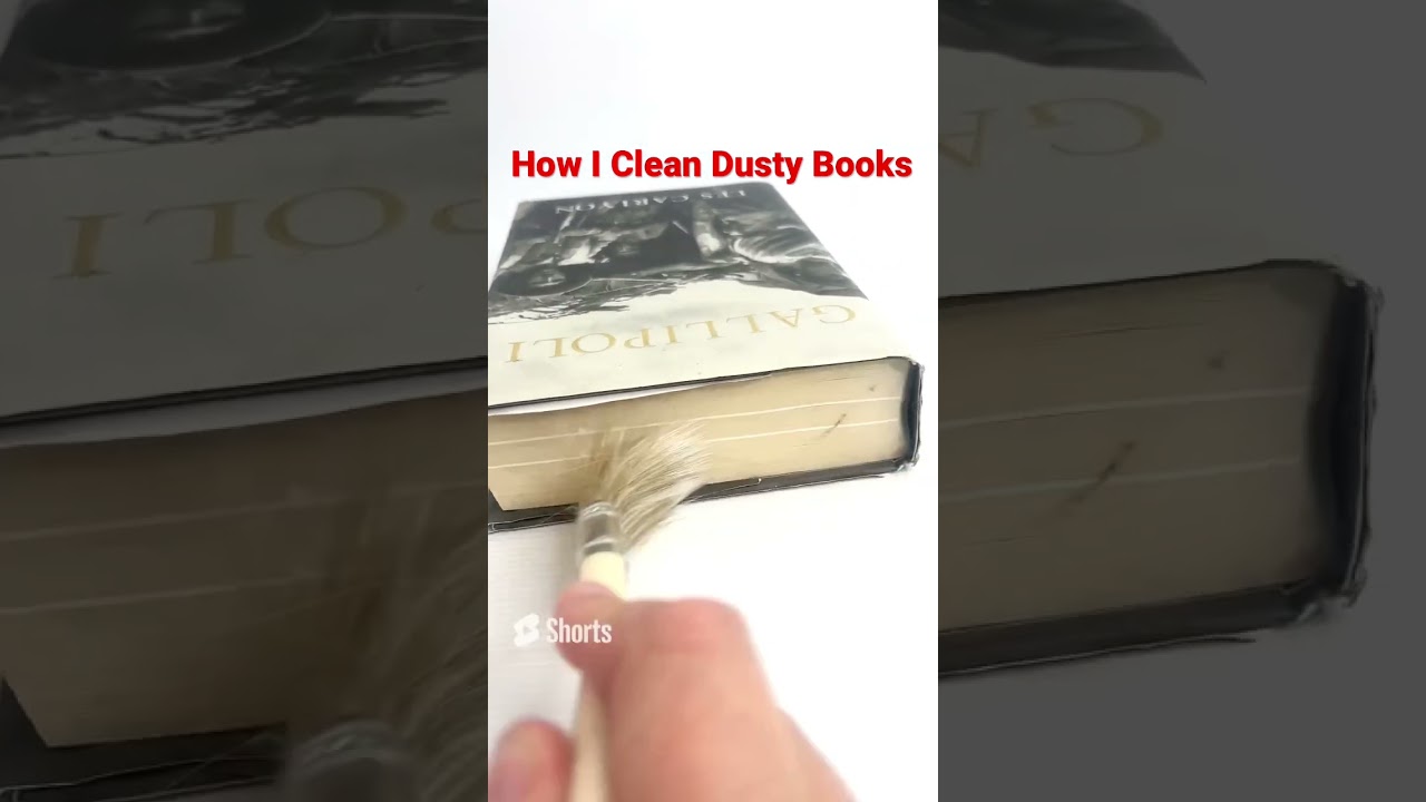 How I Clean Dusty Books 