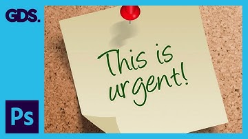 Create a Post-it Note and Push Pin in Adobe Photoshop