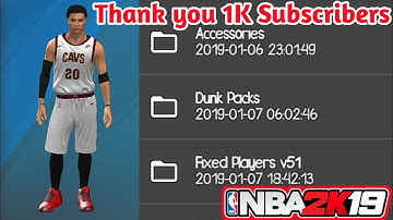 1000 Subs Special NBA2k19 v51.0.1 and v52.0.1 Android Mobile