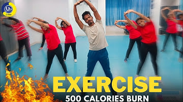Full Body Workout | 500 Calories Burn | Fitness Video Exercise | Zumba Fitness With Unique Beats