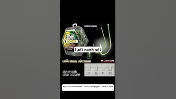 Hộp Lưỡi Nanh Sói Xanh CJ-Seiko Không ngạnh - Made in Japan #luoicauca #luoicau #cauca #fishing