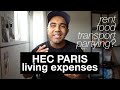 STUDY IN FRANCE: monthly living expenses at HEC Paris Business School | cost of living in Paris