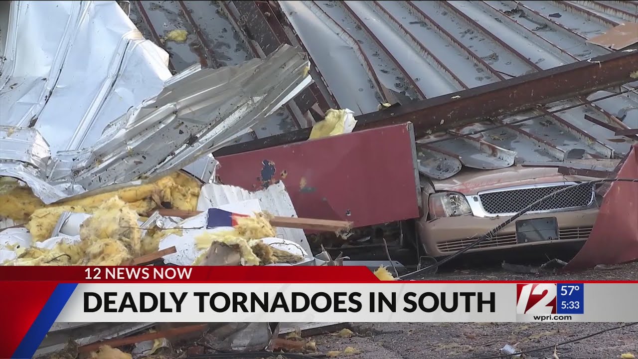 At least 7 dead as severe winds, tornadoes hammer US South - YouTube