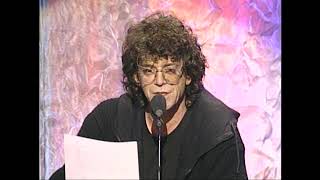 Lou Reed Inducts Frank Zappa at the 1995 Rock &amp; Roll Hall of Fame Induction Ceremony