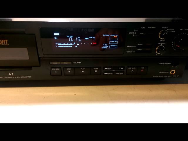 Sony DTC-A7 DAT Player - YouTube