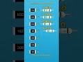 SMD to 4 Band Color Code 15C 85E 85D 18Z 30B 75B 18A Resistor Codes Fast! #Shorts #EIA96