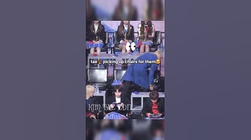 The way taehyung🐻 helping the kpop idols😍💜#bts #taehyung #shorts