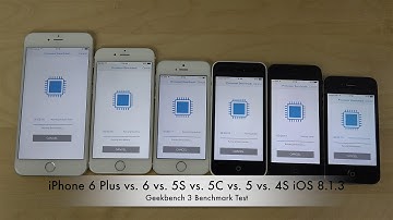 iPhone 6 Plus vs. 6 vs. 5S vs. 5C vs. 5 vs. 4S iOS 8.1.3 - Geekbench 3 Benchmark Test