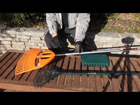 Грабли веерные. Пластиковые или металлические?