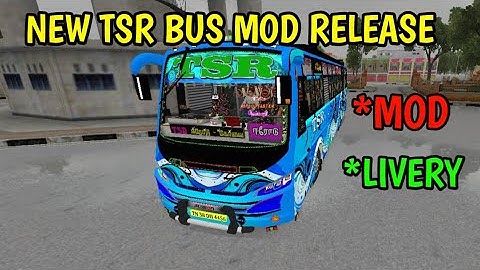 NEW TSR Bus Mod Tamil | Bus simulator Indonesia| TSR Bus Livery Release #trs 