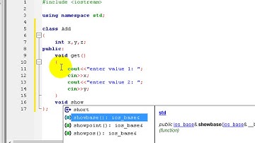 C++ Adding two numbers (using class)