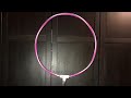 How to separate the Hula hoop to attaché to a pole