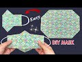 Very Easy Cute Mask! Diy Face Mask No Fog On Glasses Easy Pattern Sewing Tutorial | Breathable Mask