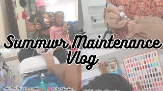 VLOG: SUMMER MAINTENANCE PREP || new summer style, nails, lashes,