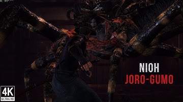 Nioh - Joro-Gumo Boss Fight (4K 60FPS)
