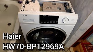 Обзор стиральной машины Haier HW70-BP12969A 7kg | Отвалился модуль 🙁