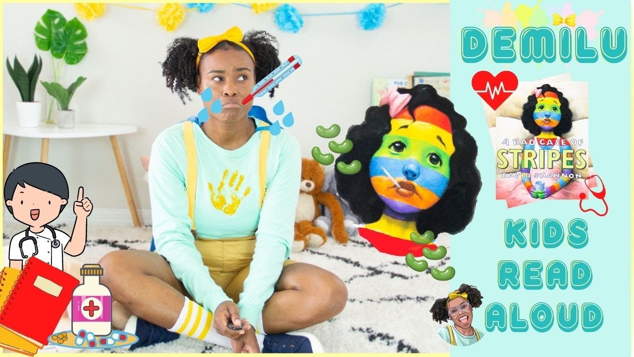 💉 Children Book Read Aloud: A BAD CASE OF STRIPES by David Shannon ...
