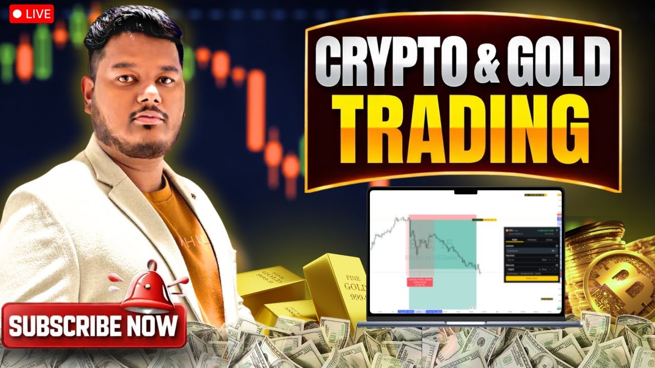 LIVE Gold Analysis 🔴 | BTC & ETH Market Setup | Market Footprinting Trading Concept  Explained 🔥