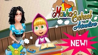 Best MASHA School Adventure Episode Fun & Creative Slacking Games Online