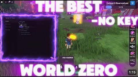 World Zero Autofarm Script, Kill aura, godmode, Instant kill boss, keyless