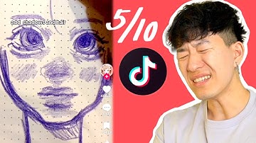RATING TIKTOK ART TUTORIALS 🗿 5